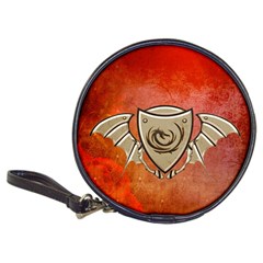 Wonderful Dragon On A Shield With Wings Classic 20-cd Wallets by FantasyWorld7