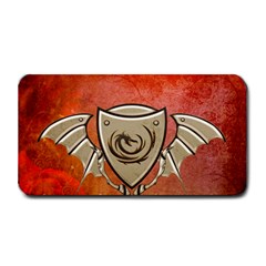 Wonderful Dragon On A Shield With Wings Medium Bar Mats by FantasyWorld7