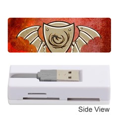 Wonderful Dragon On A Shield With Wings Memory Card Reader (stick) by FantasyWorld7