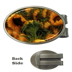 Bunch Of Sunflowers Money Clips (oval) 