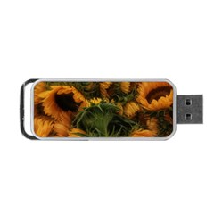 Bunch Of Sunflowers Portable Usb Flash (two Sides)