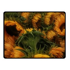 Bunch Of Sunflowers Double Sided Fleece Blanket (small) 