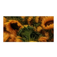 Bunch Of Sunflowers Satin Wrap