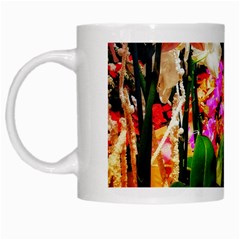 Orchids In The Market White Mugs by okhismakingart