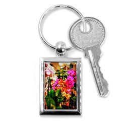 Orchids In The Market Key Chains (rectangle) 