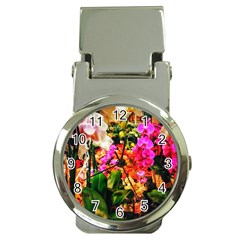 Orchids In The Market Money Clip Watches