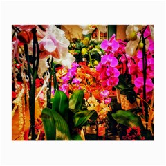 Orchids In The Market Small Glasses Cloth (2-side) by okhismakingart