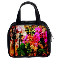 Orchids In The Market Classic Handbag (two Sides)