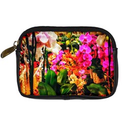 Orchids In The Market Digital Camera Leather Case