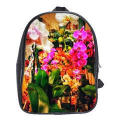 Orchids In The Market School Bag (large)