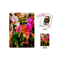 Orchids In The Market Playing Cards (mini) by okhismakingart