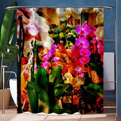 Orchids In The Market Shower Curtain 60  X 72  (medium)  by okhismakingart