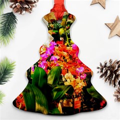 Orchids In The Market Ornament (christmas Tree) 