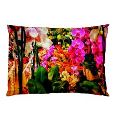 Orchids In The Market Pillow Case (two Sides) by okhismakingart