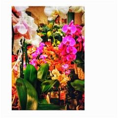 Orchids In The Market Large Garden Flag (two Sides) by okhismakingart