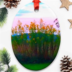 Field Of Goldenrod Ornament (oval) by okhismakingart