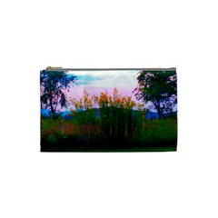 Field Of Goldenrod Cosmetic Bag (small) by okhismakingart