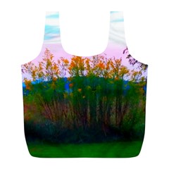 Field Of Goldenrod Full Print Recycle Bag (l) by okhismakingart