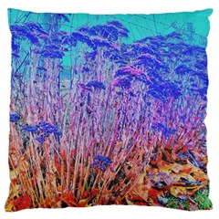 Sedum and Turquoise Standard Flano Cushion Case (One Side)