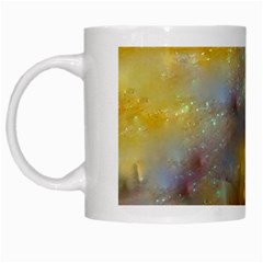 Abstract: Candle And Nail Polish White Mugs by okhismakingart