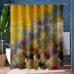 Abstract: Candle And Nail Polish Shower Curtain 60  X 72  (medium)  by okhismakingart