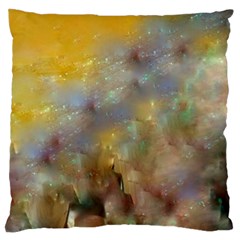 Abstract: Candle And Nail Polish Large Cushion Case (one Side) by okhismakingart