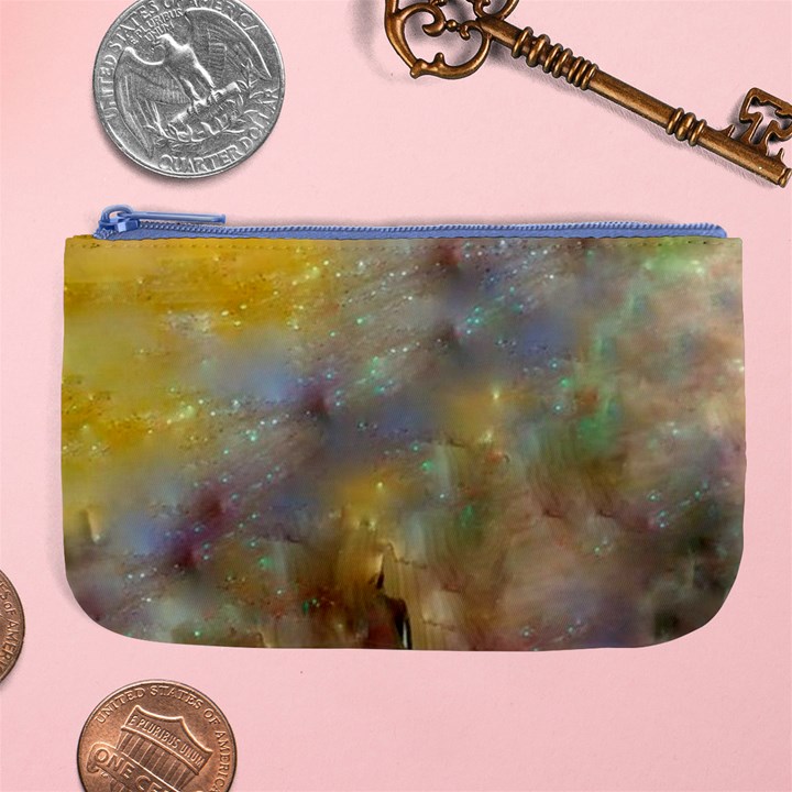 Abstract: Candle and Nail Polish Large Coin Purse