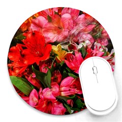 Lovely Lilies  Round Mousepads by okhismakingart