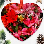 Lovely Lilies  Heart Ornament (Two Sides) Back