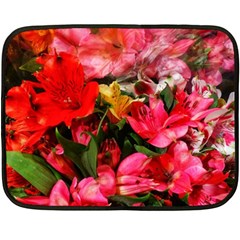 Lovely Lilies  Fleece Blanket (mini) by okhismakingart