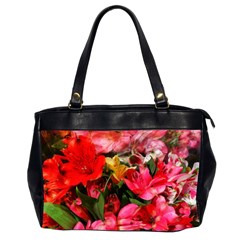 Lovely Lilies  Oversize Office Handbag (2 Sides) by okhismakingart