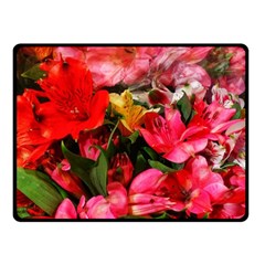 Lovely Lilies  Fleece Blanket (small) by okhismakingart