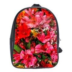 Lovely Lilies  School Bag (xl) by okhismakingart