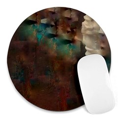 Abstract: Hallway Round Mousepads by okhismakingart