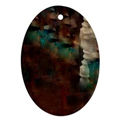 Abstract: Hallway Oval Ornament (two Sides) by okhismakingart