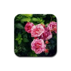 Summer Roses Rubber Square Coaster (4 Pack) 