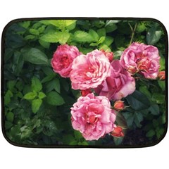 Summer Roses Double Sided Fleece Blanket (mini)  by okhismakingart