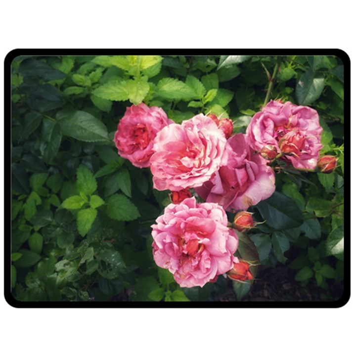 Summer Roses Double Sided Fleece Blanket (Large) 