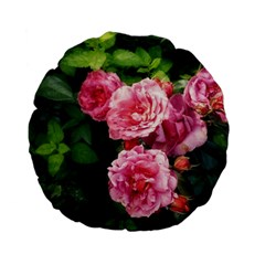 Summer Roses Standard 15  Premium Flano Round Cushions