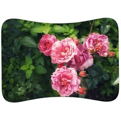 Summer Roses Velour Seat Head Rest Cushion by okhismakingart