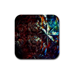 Chamber Of Reflection Rubber Square Coaster (4 Pack)  by okhismakingart