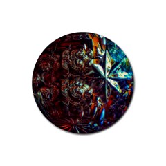 Chamber Of Reflection Rubber Round Coaster (4 Pack)  by okhismakingart