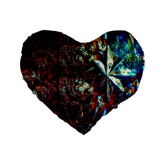 Chamber Of Reflection Standard 16  Premium Flano Heart Shape Cushions by okhismakingart