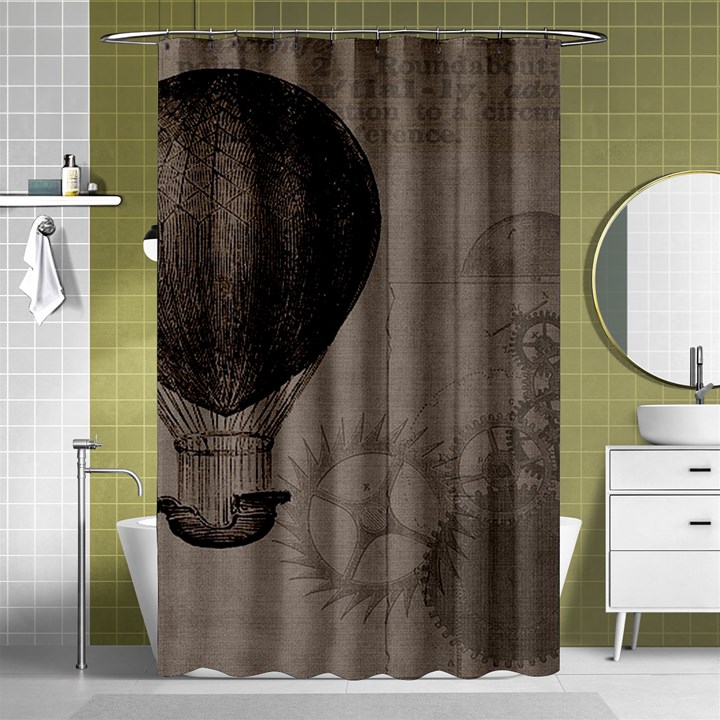 Vintage - Hot Air  Shower Curtain 48  x 72  (Small) 