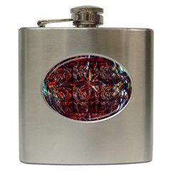 Crystal Star  Hip Flask (6 Oz) by okhismakingart