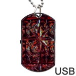 Crystal Star  Dog Tag USB Flash (One Side) Front