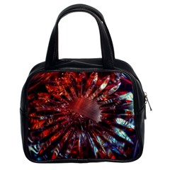 Crystal Daisy Classic Handbag (two Sides) by okhismakingart