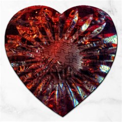 Crystal Daisy Jigsaw Puzzle (heart) by okhismakingart