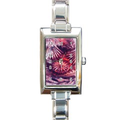 Faded Crystal Flower Rectangle Italian Charm Watch by okhismakingart