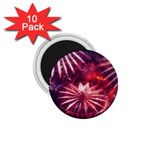 Faded Crystal Flower 1.75  Magnets (10 pack)  Front